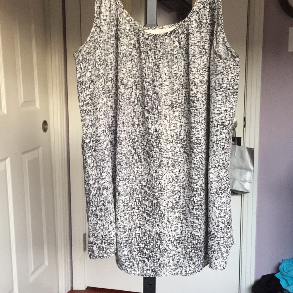 Perfect condition black and white blouse